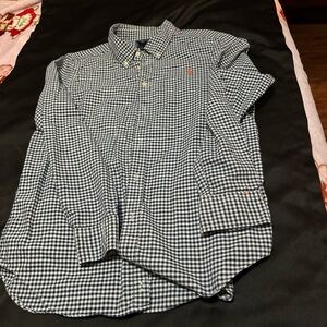 boys Ralph Lauren xl 18-20 button down long sleeve, 100 -%cotton